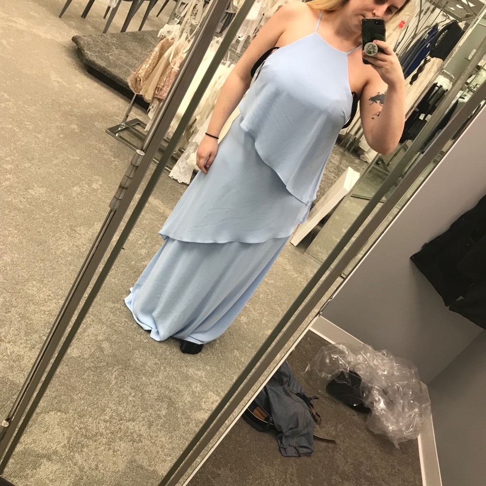 David’s Bridal Waterfall Tier Goergette